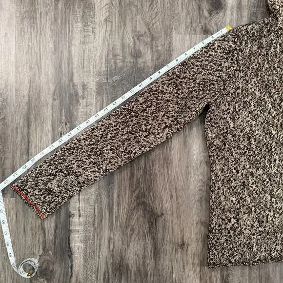Gap Women’s Size L Turtleneck Knit Sweater Natural Wool/Cotton Blend Brown - Picture 9 of 10